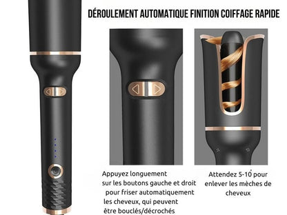 Spin-n-Curl - Fer à friser à rotation automatique - Market Roger